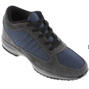 NEW CALDEN Men's Gray/Navy Blue 3-Inches Taller Super Lightweight Shoes Size 9